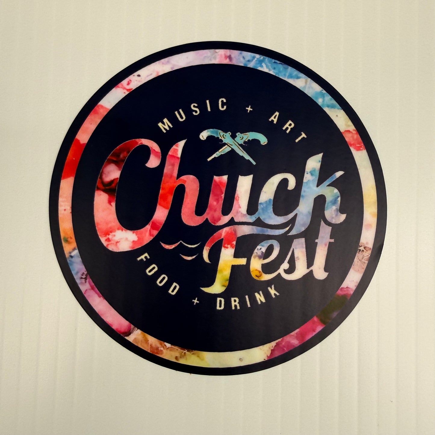 Multi Color Chuck Fest Sticker