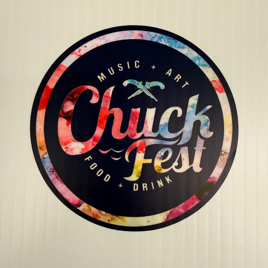 Multi Color Chuck Fest Sticker