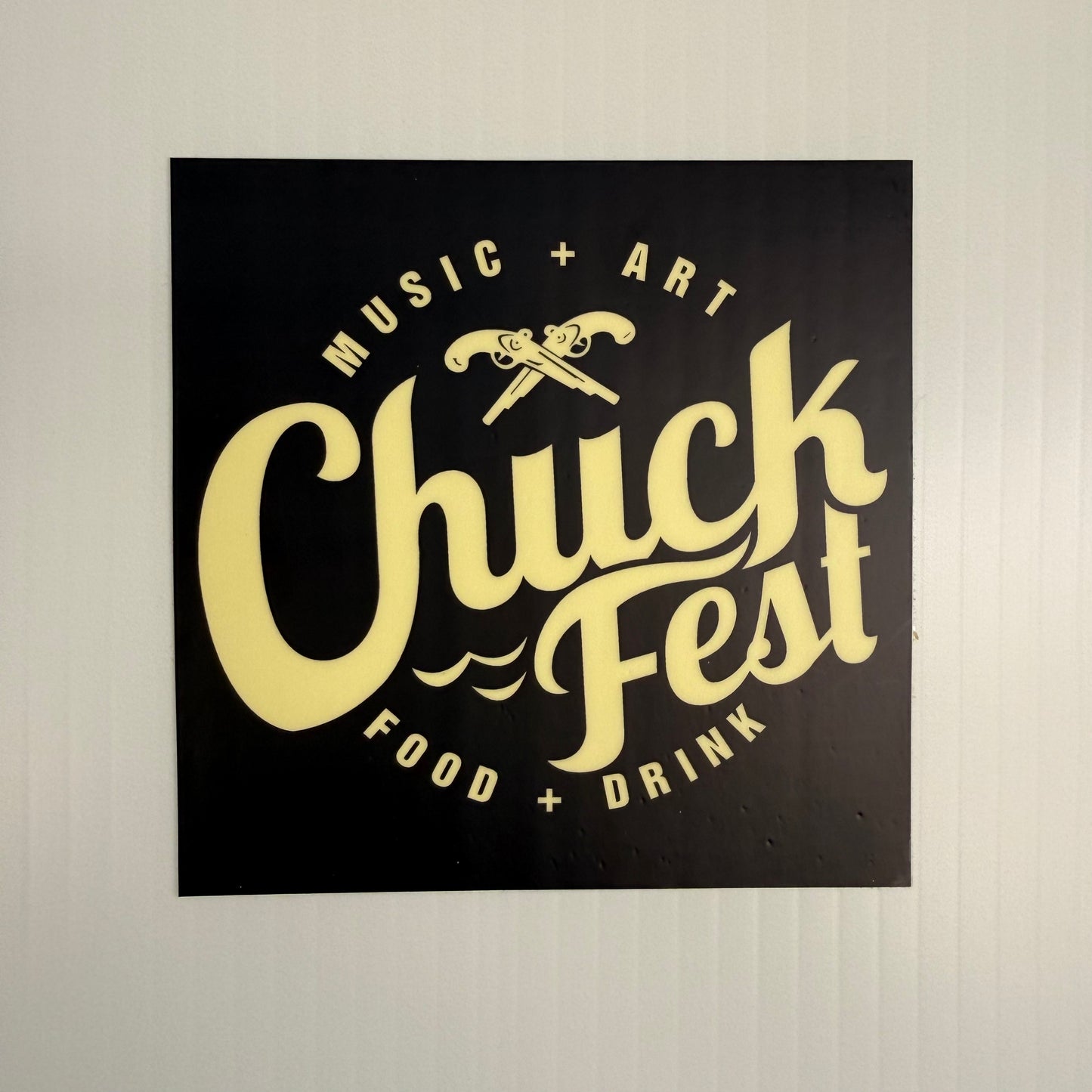 Square Chuck Fest Sticker