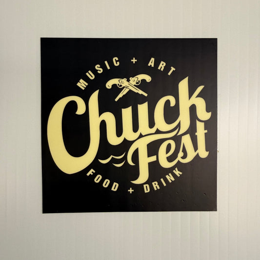 Square Chuck Fest Sticker
